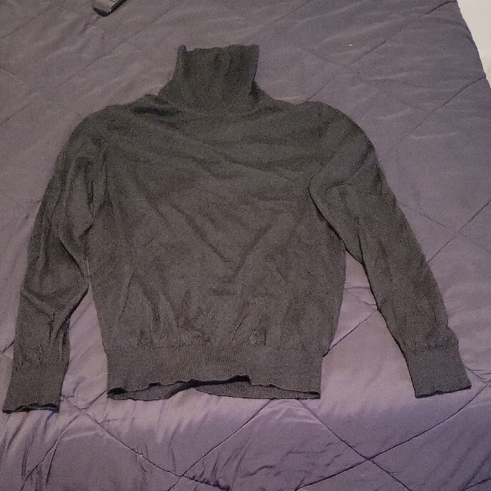 Charcoal Turtleneck Sweater